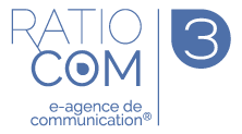 Logo RatioCom pour pied de page du site